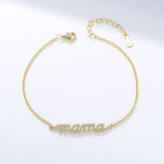 Classic Sterling Silver Bracelet For Mom Carly Jewelry