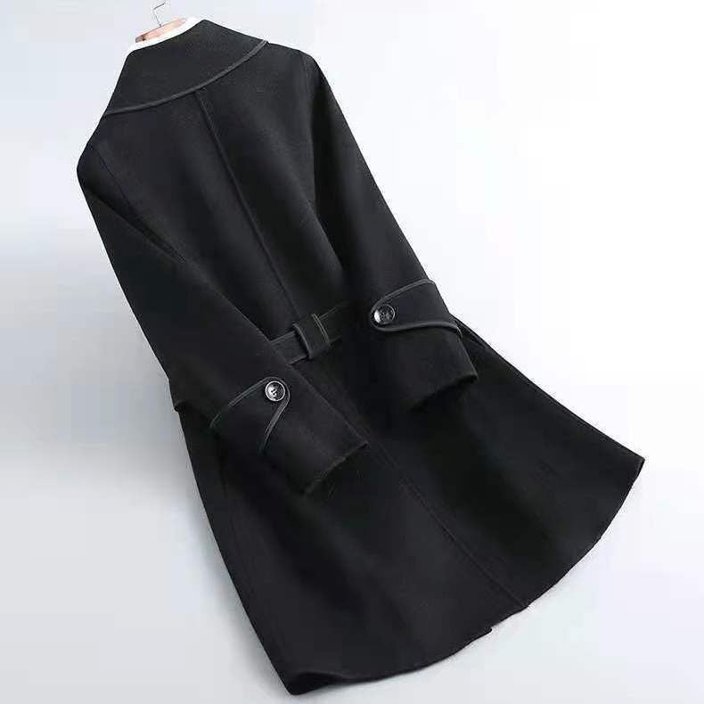 Classic Double-Breasted Belted Trench - Coat