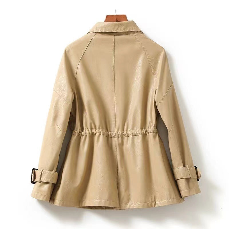 Geneva Cinched Leather - Jacket