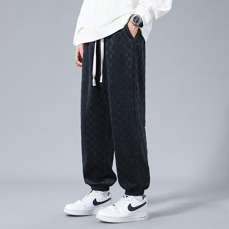 Tone-On-Tone Checked - Joggers