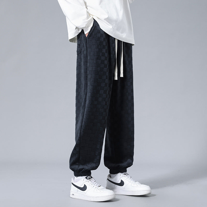 Tone-On-Tone Checked - Joggers
