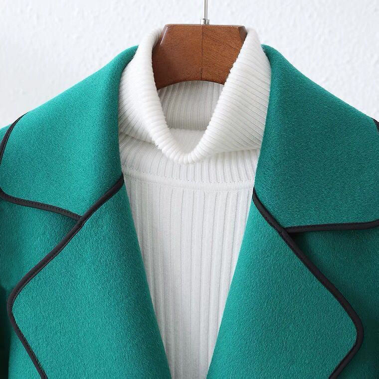 Classic Double-Breasted Belted Trench - Coat
