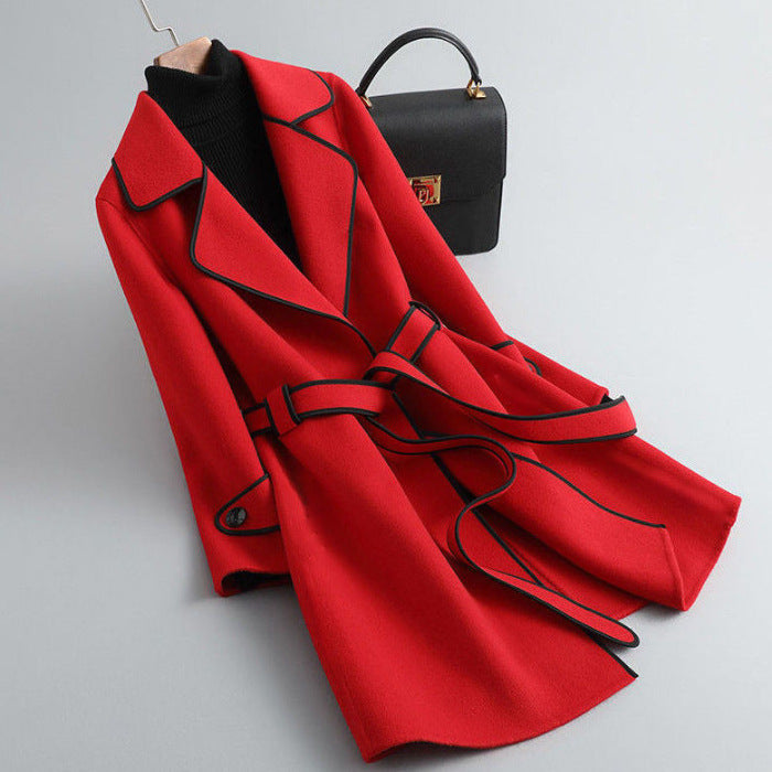 Classic Double-Breasted Belted Trench - Coat
