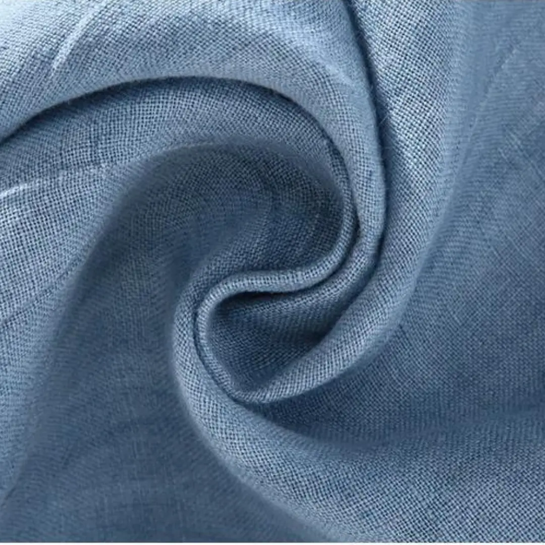 Ocean Blue Pure Linen Button-Down - Shirt CASA LARO