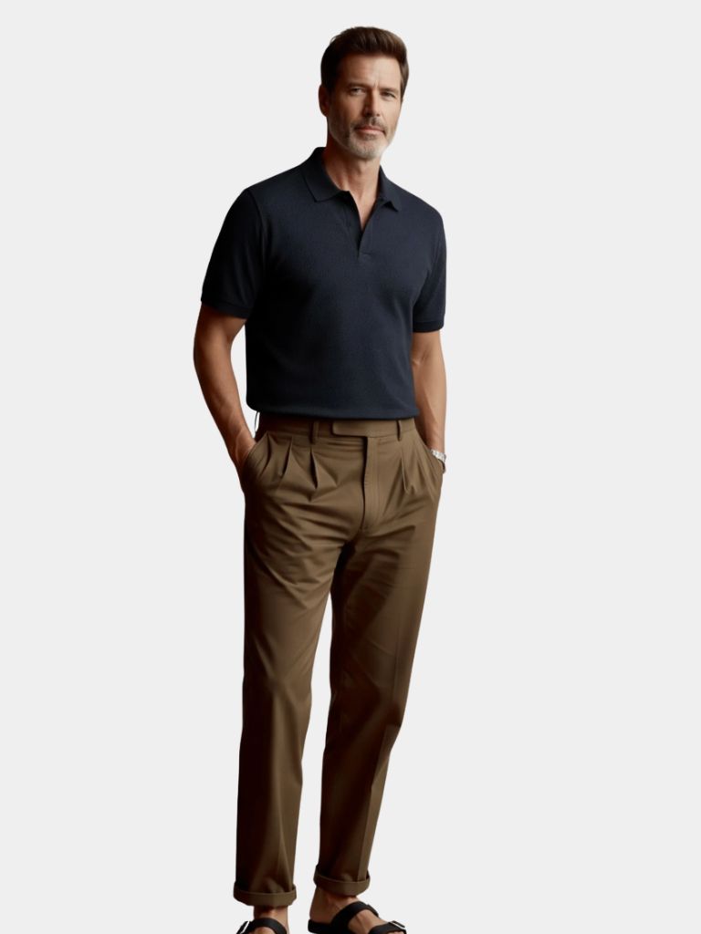 Old Money Cotton Polo Shirt - Casa  Laro CASA LARO