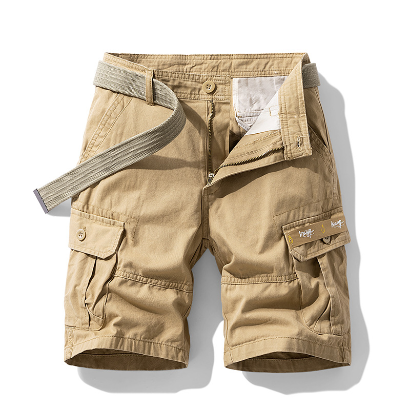 Olive Cotton Cargo - Shorts CASA LARO MEN