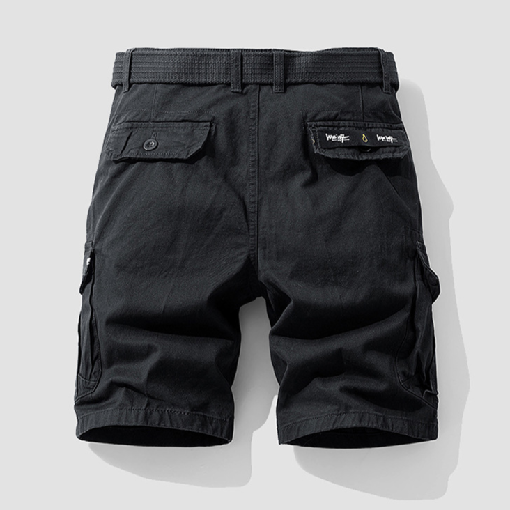 Olive Cotton Cargo - Shorts CASA LARO MEN