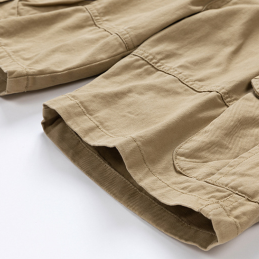 Olive Cotton Cargo - Shorts CASA LARO MEN