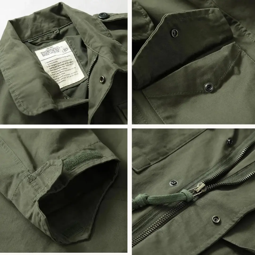 Olive Cotton M65 Field - Coat CASA LARO