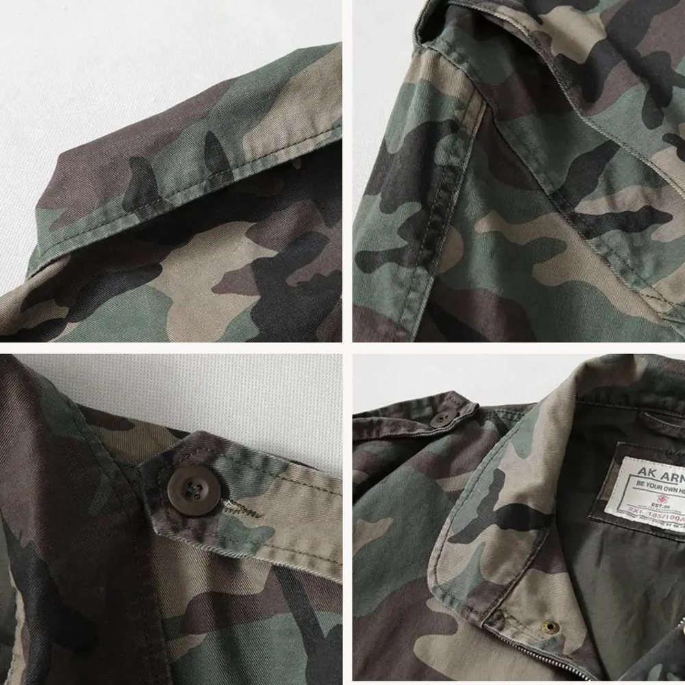 Olive Cotton M65 Field - Coat CASA LARO