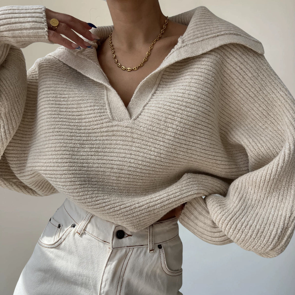 Bella Ribbed Knit - Sweater