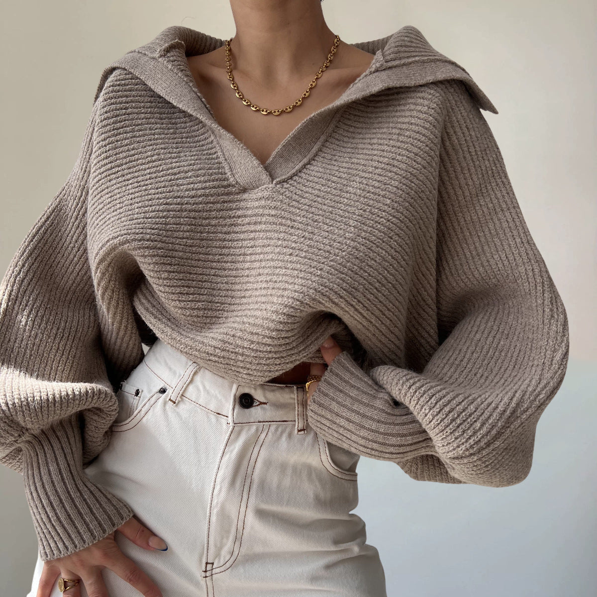 Bella Ribbed Knit - Sweater