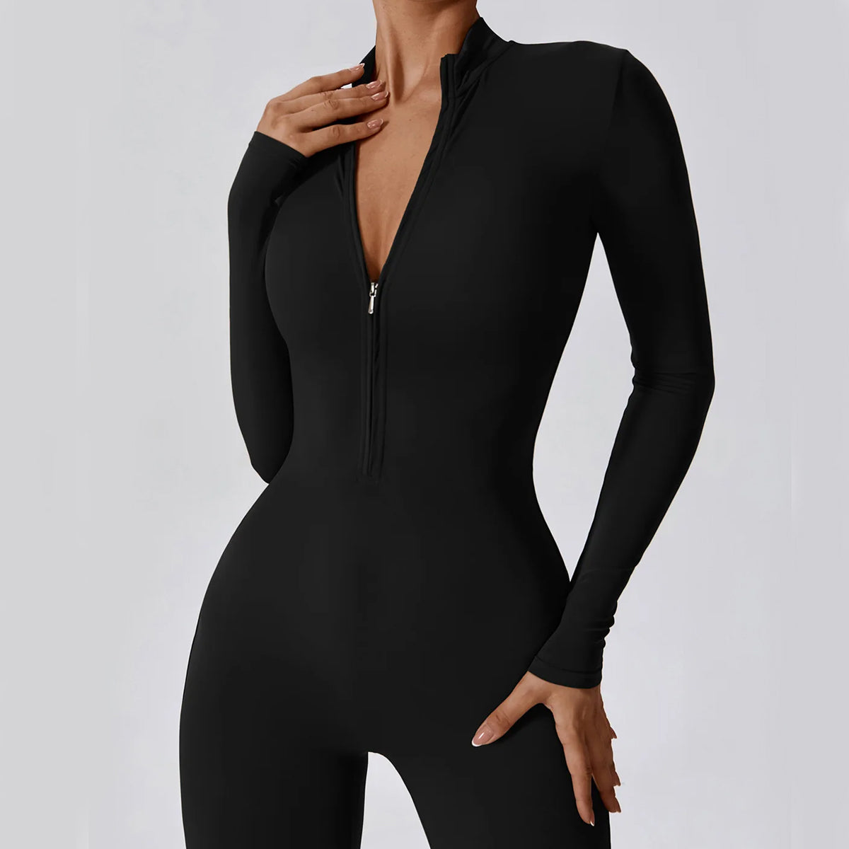 Zippered Utility Slim Fit - Jumpsuit