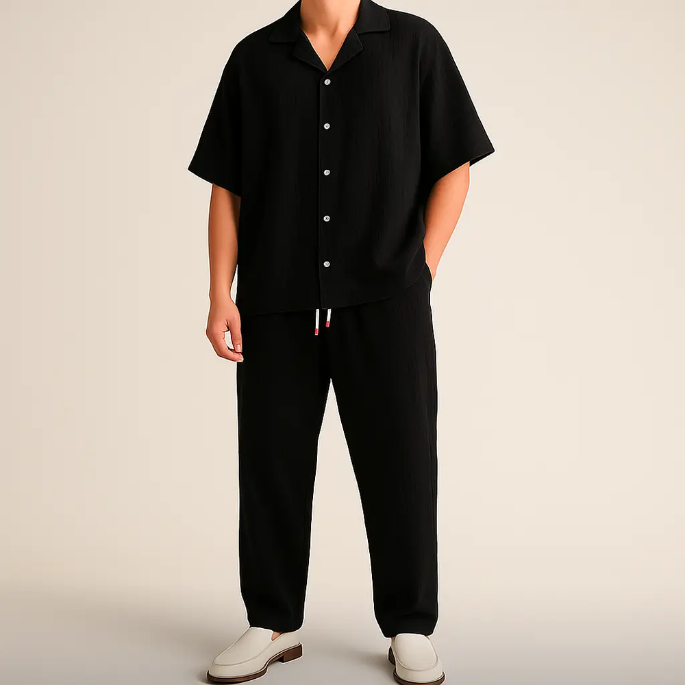 Oversized Linen - Two-Piece Set CASA LARO