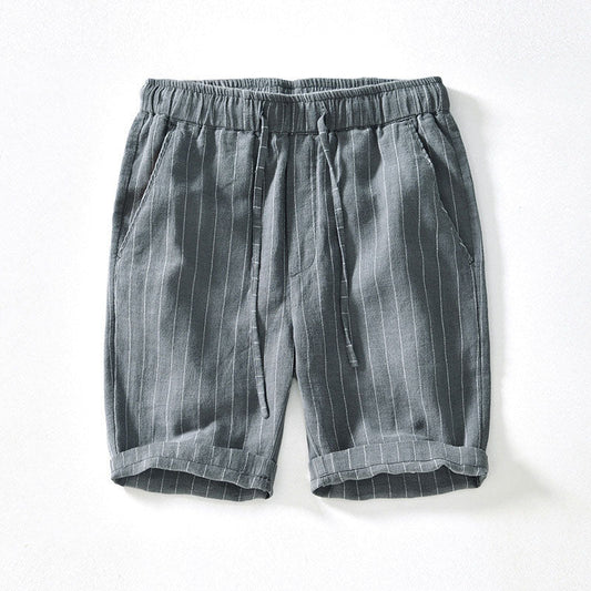 Pinstripe Linen - Shorts CASA LARO MEN