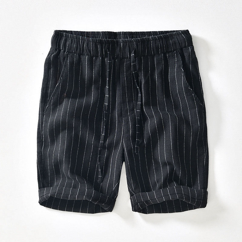 Pinstripe Linen - Shorts CASA LARO MEN