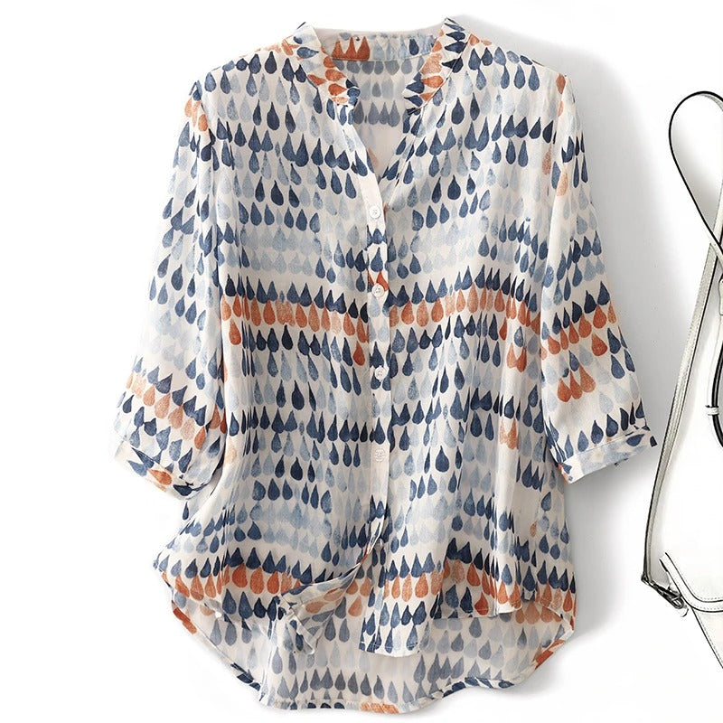 Printed Linen - Blouse CASA LARO
