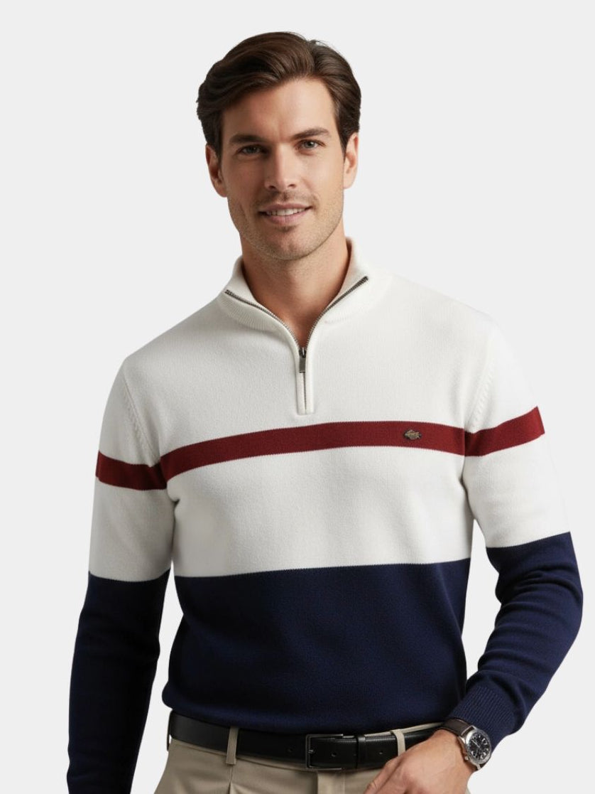 Quarter-Zip Jumper Sweater - Casa  Laro CASA LARO