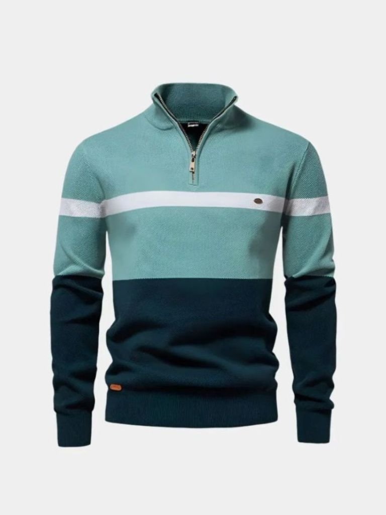 Quarter-Zip Jumper Sweater - Casa  Laro CASA LARO