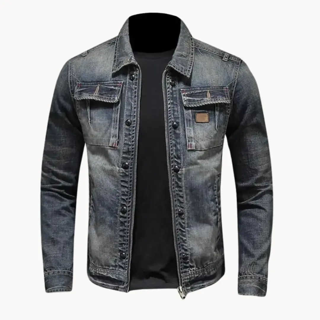 Redwood Washed Denim Trucker - Jacket CASA LARO