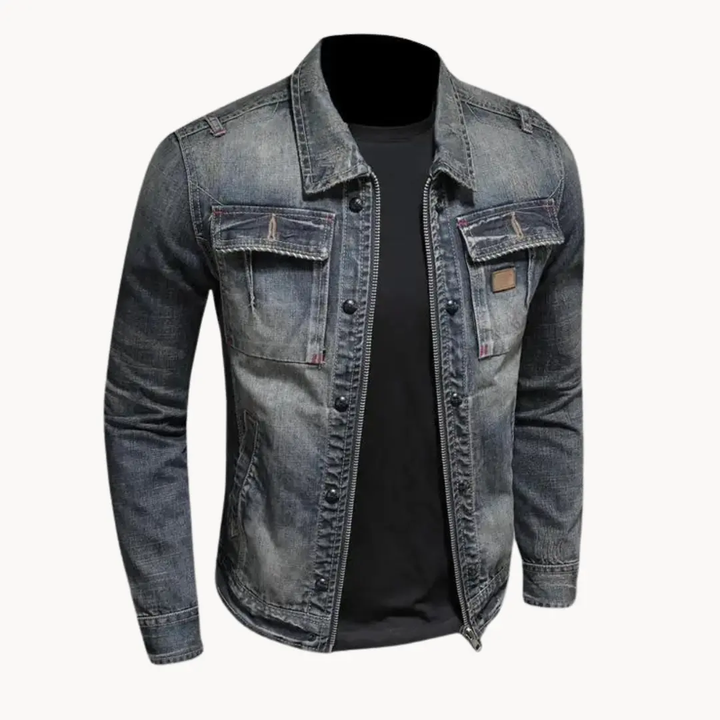Redwood Washed Denim Trucker - Jacket CASA LARO