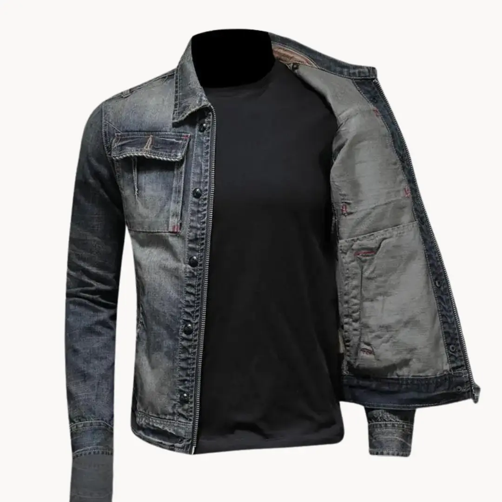 Redwood Washed Denim Trucker - Jacket CASA LARO