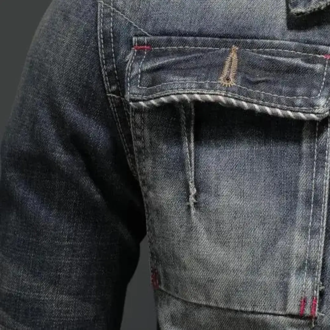 Redwood Washed Denim Trucker - Jacket CASA LARO