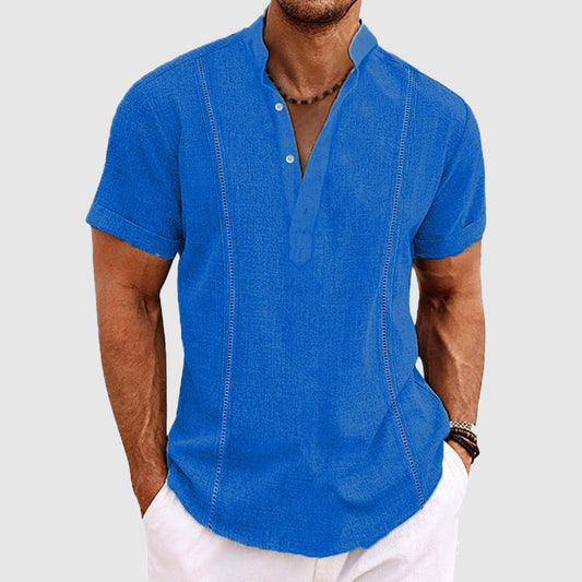 Relaxed Linen Button-Down - Shirt CASA LARO MEN
