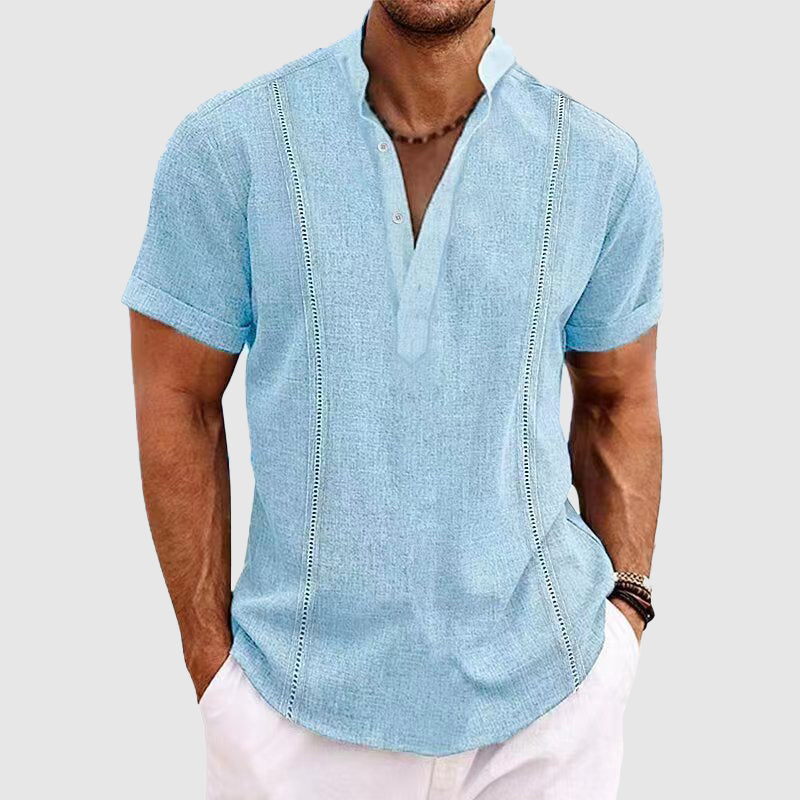 Relaxed Linen Button-Down - Shirt CASA LARO MEN
