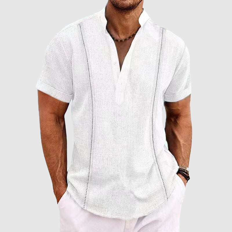 Relaxed Linen Button-Down - Shirt CASA LARO MEN