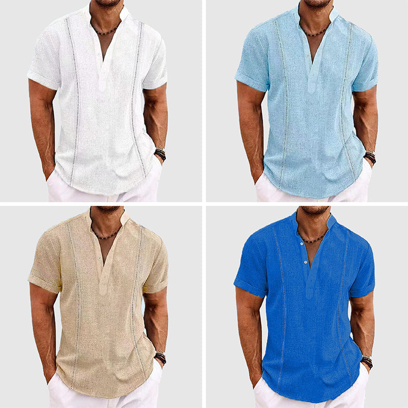 Relaxed Linen Button-Down - Shirt CASA LARO MEN