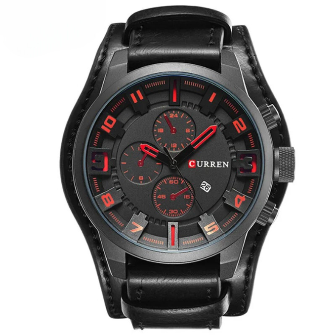 Revincio - Stainless Steel Black Dial Chronograph Watch CASA LARO MEN