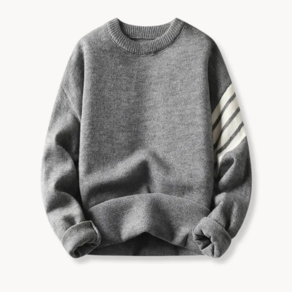 Ribbed Knit Crewneck - Sweater CASA LARO