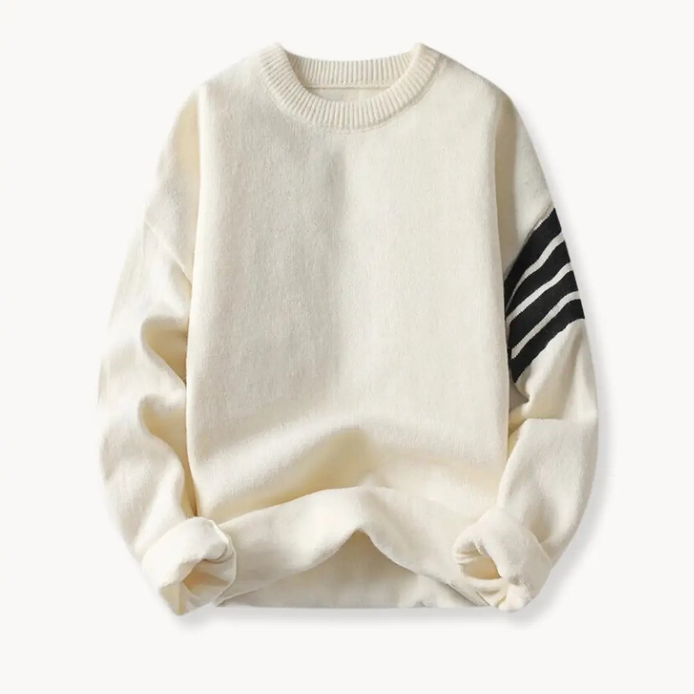 Ribbed Knit Crewneck - Sweater CASA LARO