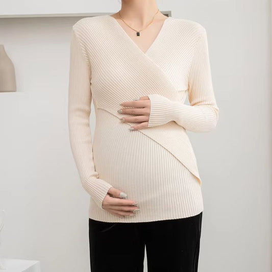 Ribbed Maternity Pullover - Sweater CASA LARO