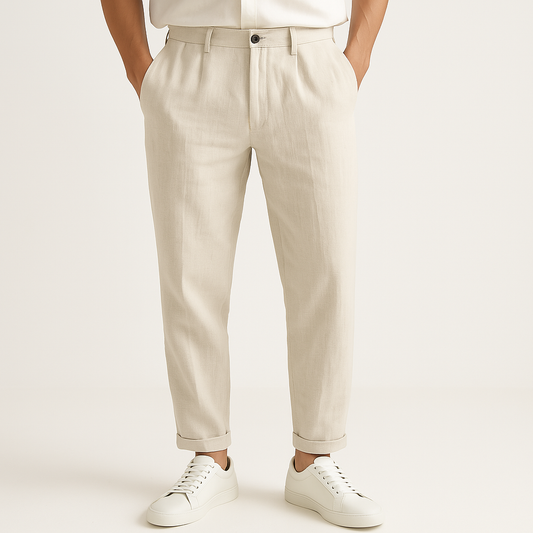 Riviera Linen Straight-Cut - Pants CASA LARO