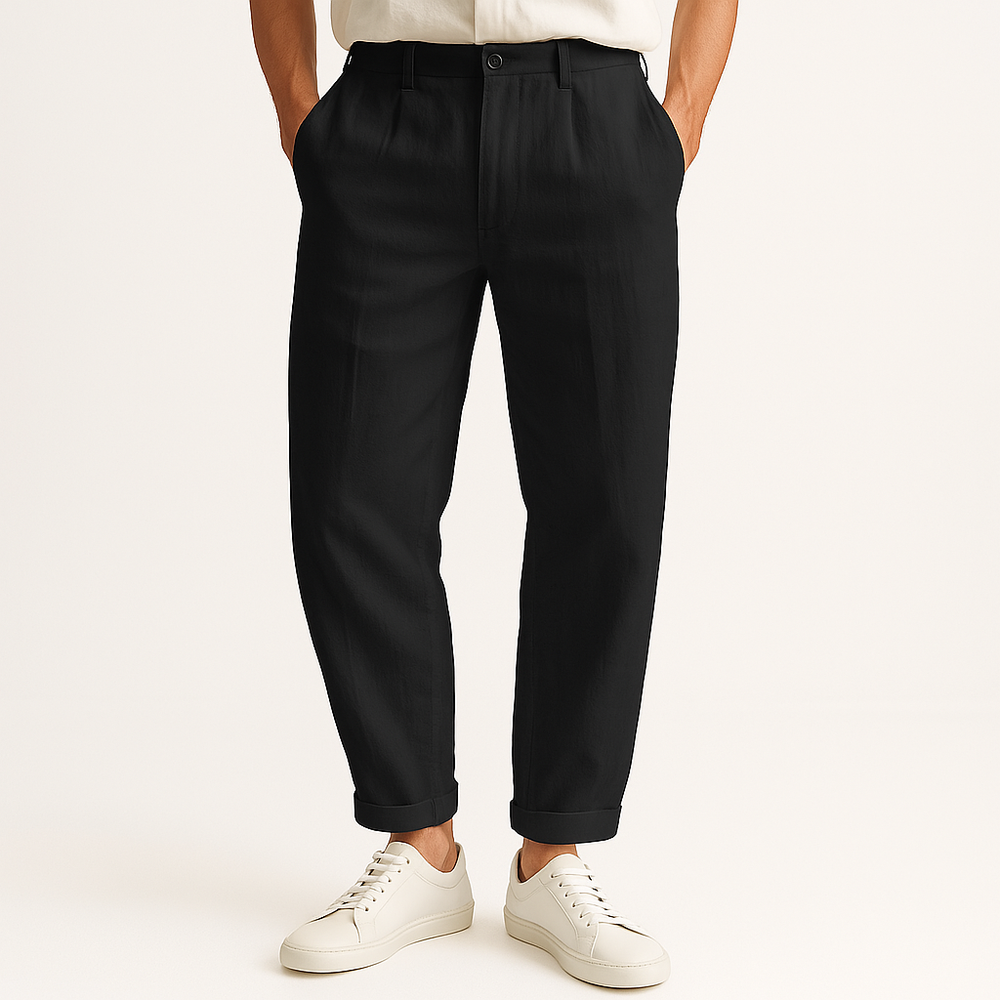 Riviera Linen Straight-Cut - Pants CASA LARO