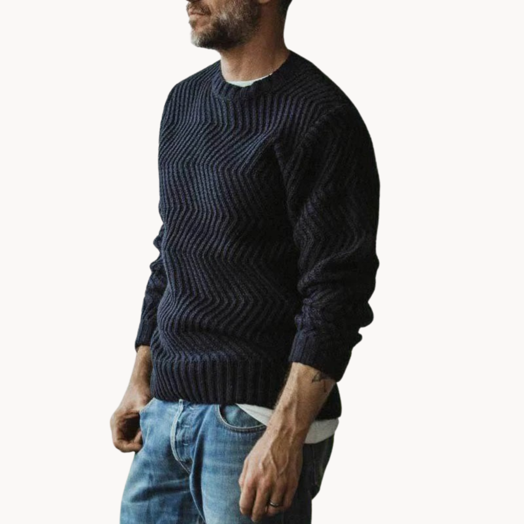Rune Relaxed Crewneck Knit - Sweater CASA LARO MEN