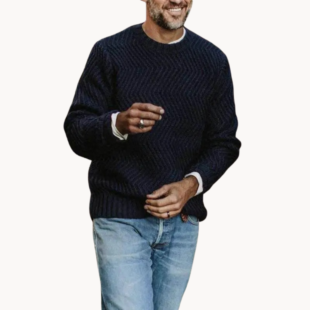 Rune Relaxed Crewneck Knit - Sweater CASA LARO MEN