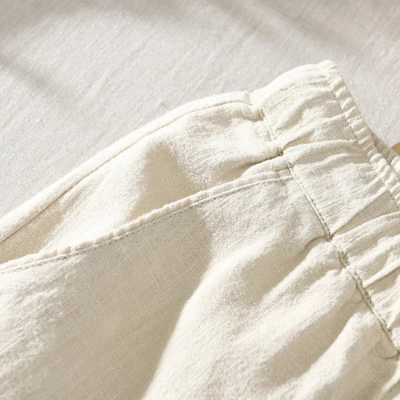 Linen Wide-Leg - Trousers