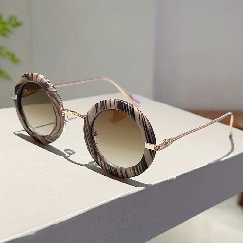 Slim Metal Round Frame - Sunglasses