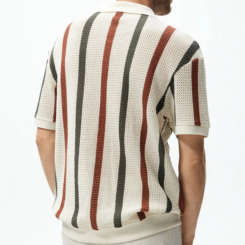 Striped Loose Fit - Polo Shirt