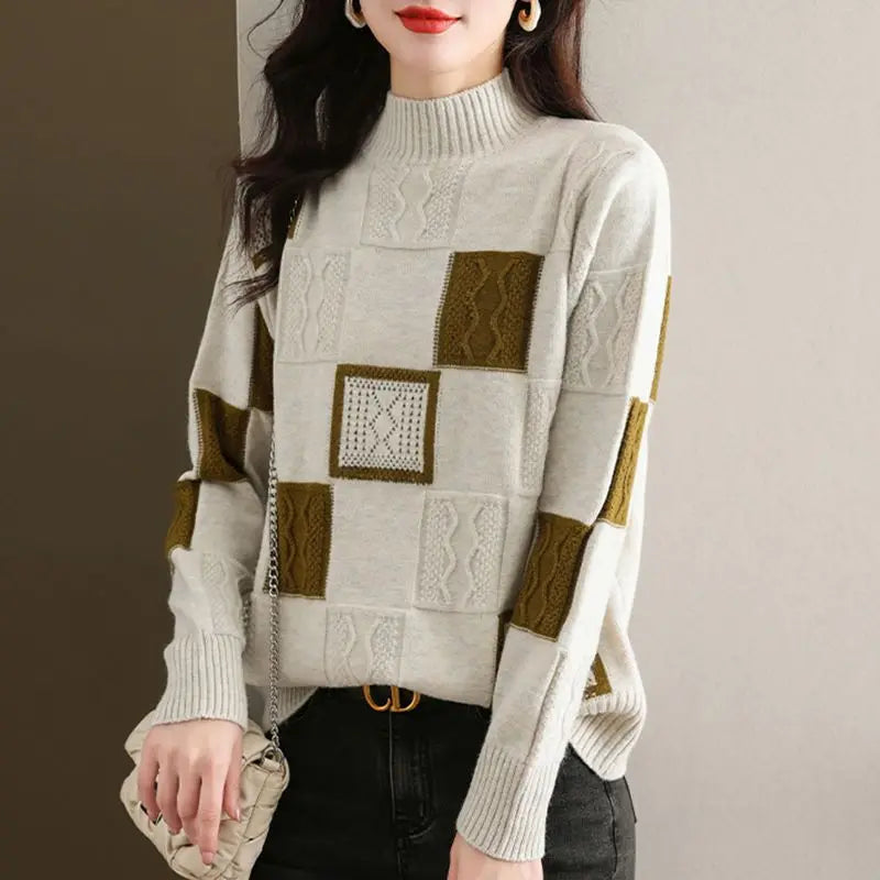 Mélange Knit Pullover - Sweater