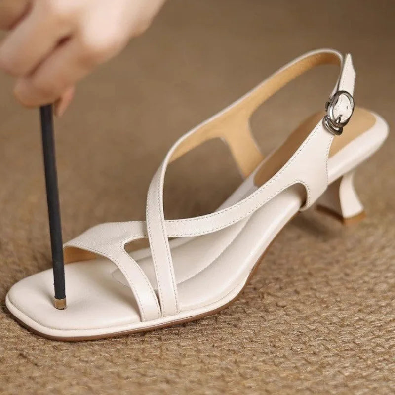 Savina Leather - Heels