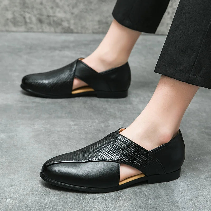 Genuine Leather Slip-On - Loafers