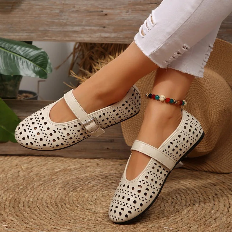 Leather Pointed Toe - Flats