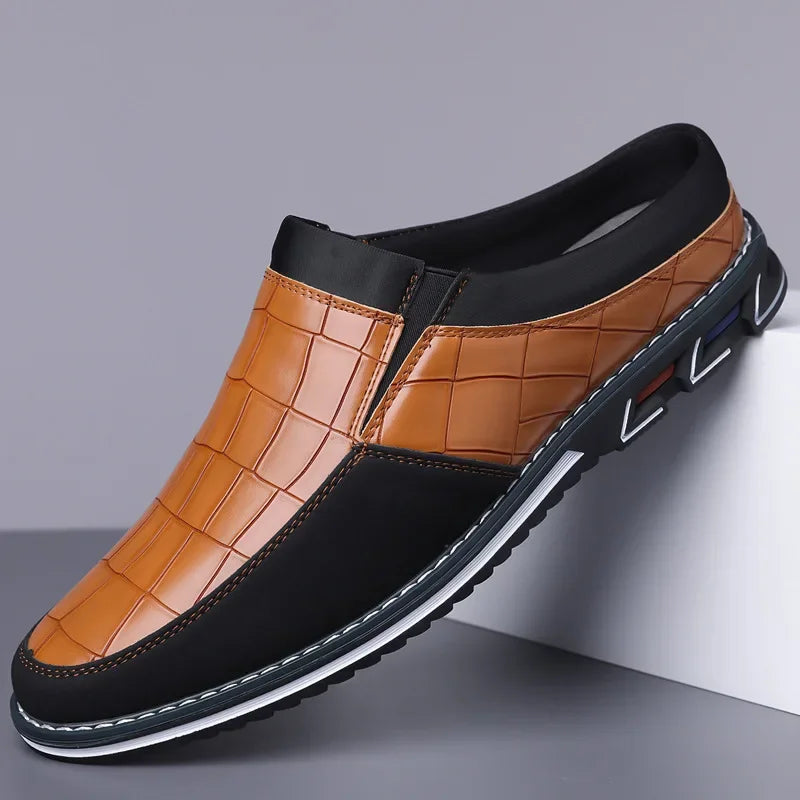 Cavari Leather Slip-On - Mules