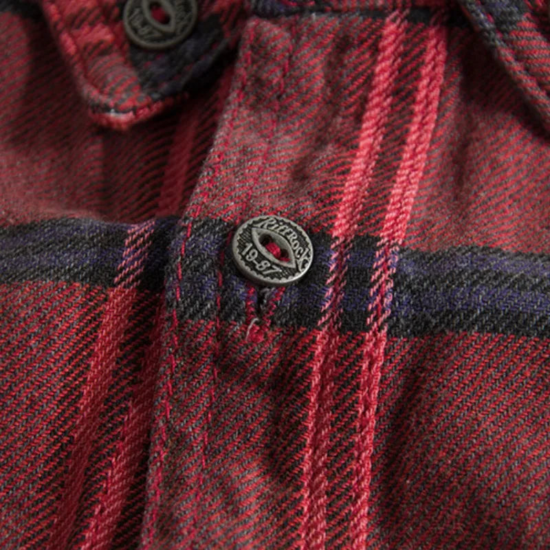 Autumn Ember Plaid - Flannel Shirt