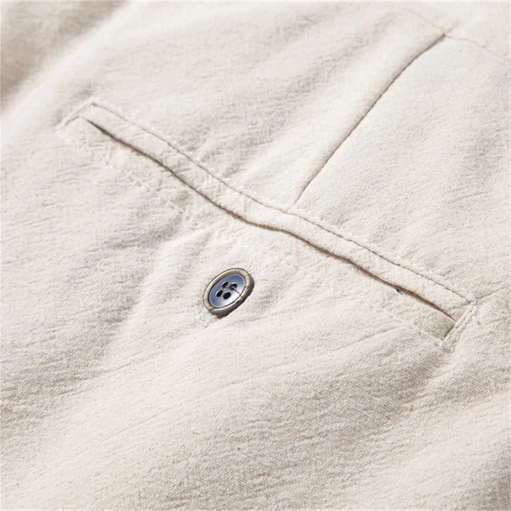 Monaco Linen Tailored - Trousers