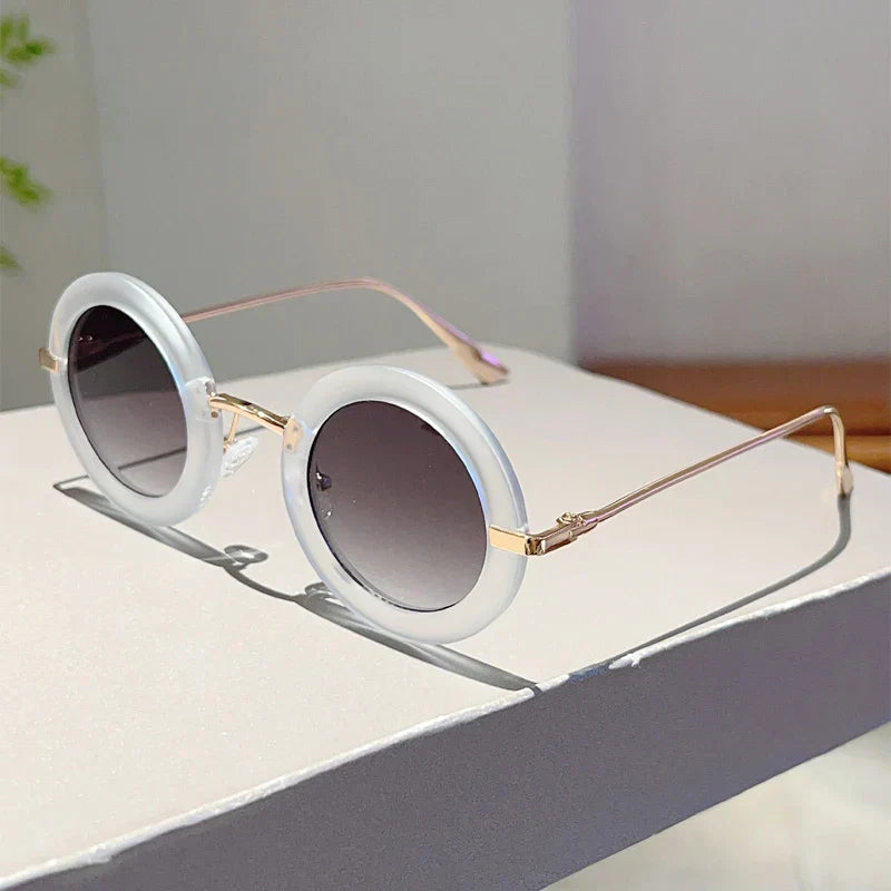 Slim Metal Round Frame - Sunglasses
